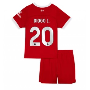 Liverpool Diogo Jota #20 Dětské Domácí dres komplet 2023-24 Krátký Rukáv (+ trenýrky)